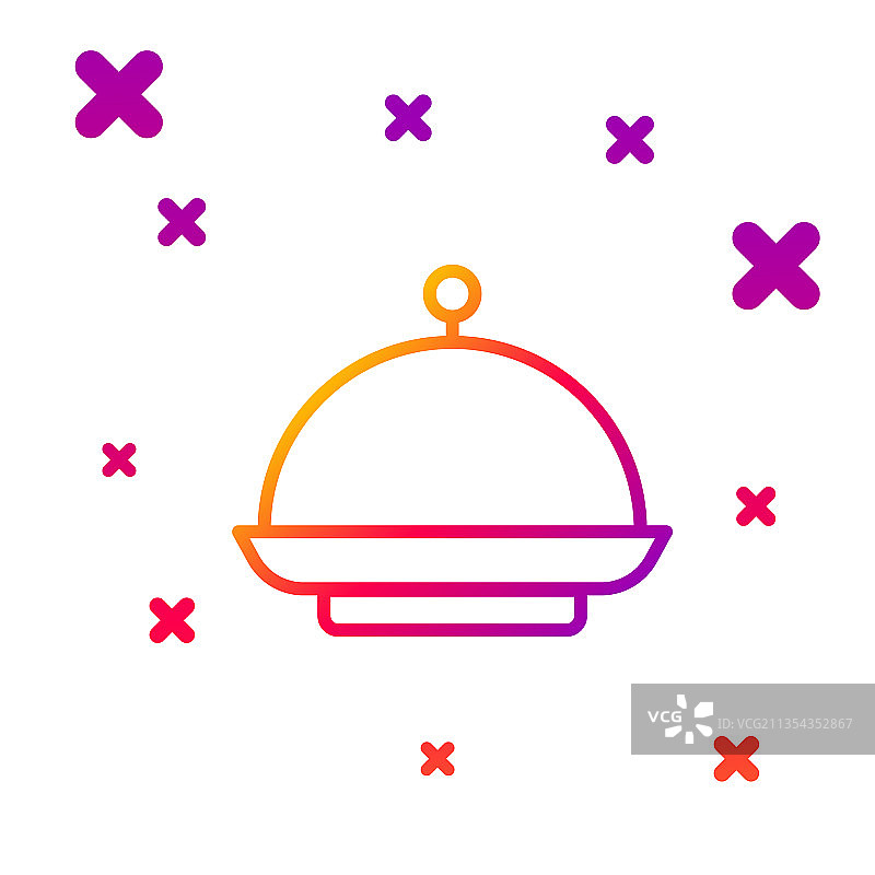 彩色线条圣诞节食物托盘图片素材