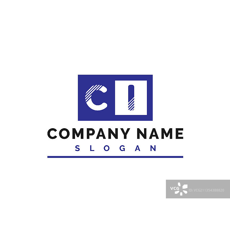 CI标志设计CI字母标志图片素材