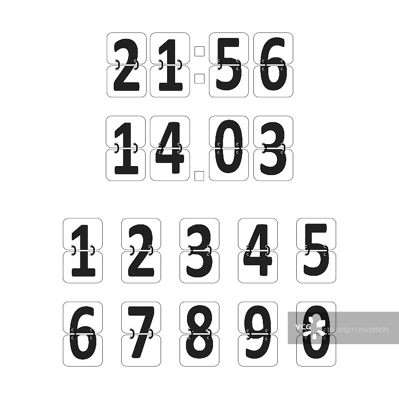 适用于任何用途的时钟计数器设计图片素材