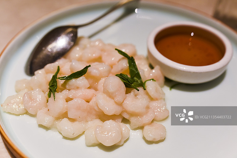 杭州美食 龙井虾仁图片素材