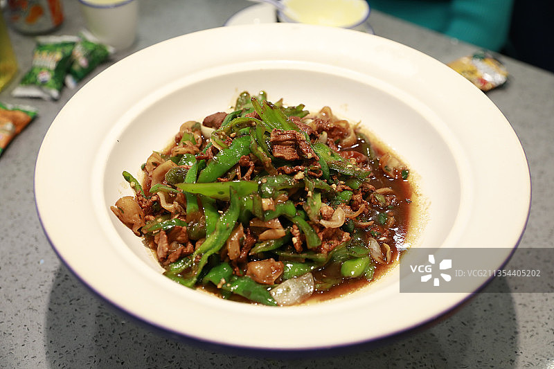 辣椒炒肉和小炒肉图片素材