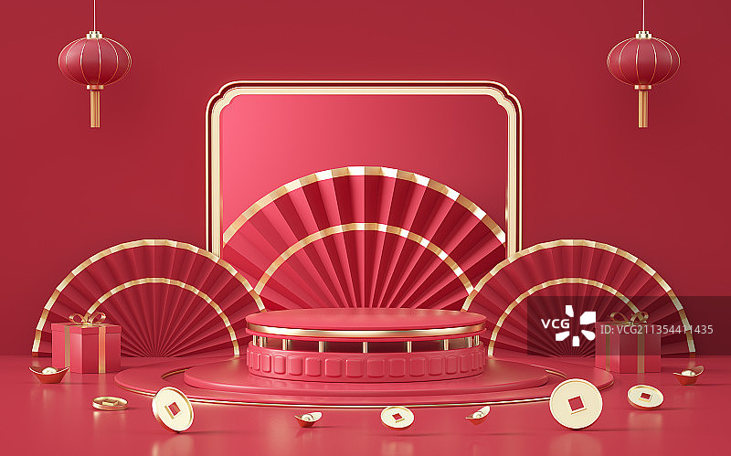 产品展台三维图形节日背景图片素材