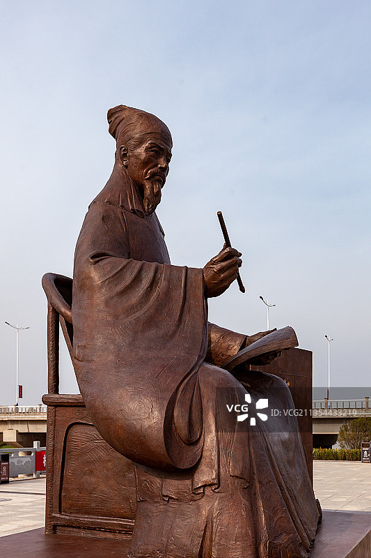 司马光雕像图片素材