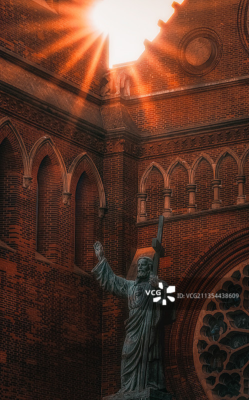 上海圣依纳爵教堂图片素材