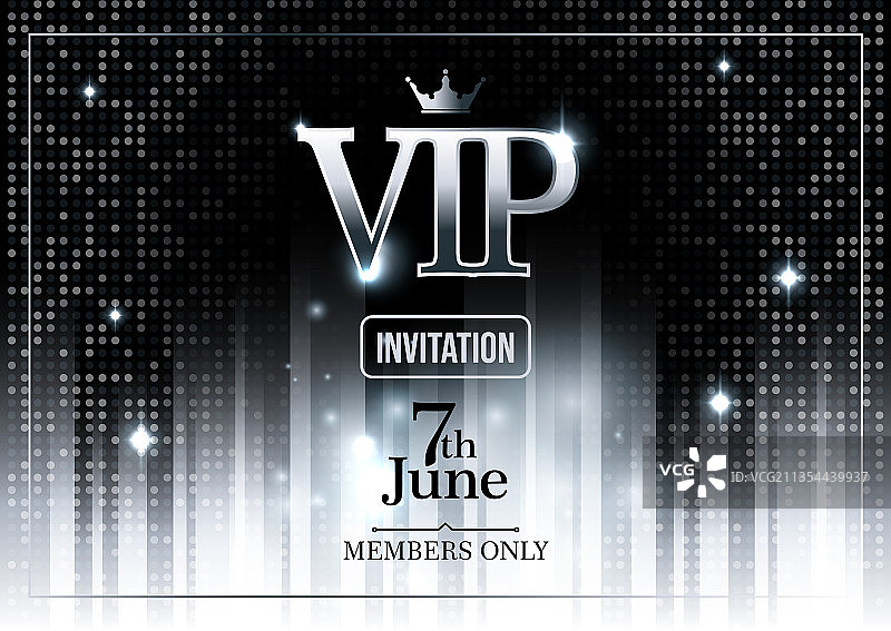 VIP邀请函横向海报图片素材