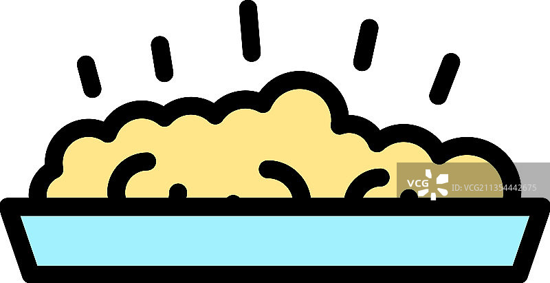 彩色轮廓的木材废料图标图片素材