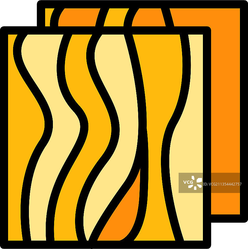 彩色胶合板表面轮廓图标图片素材