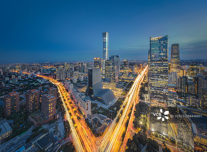 国贸核心区V字路口图片素材