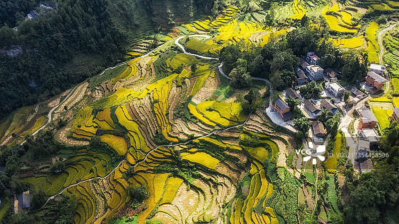 酉阳花田乡梯田图片素材
