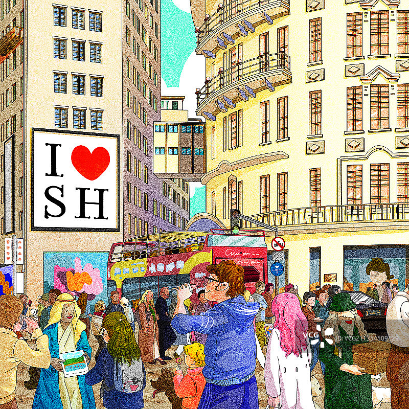 时尚之都--上海画中游之六图片素材