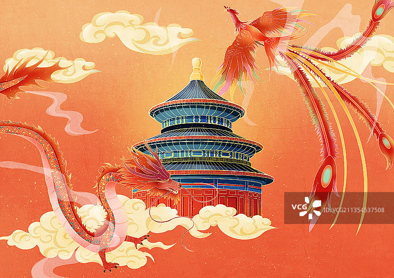 龙凤呈祥图片素材