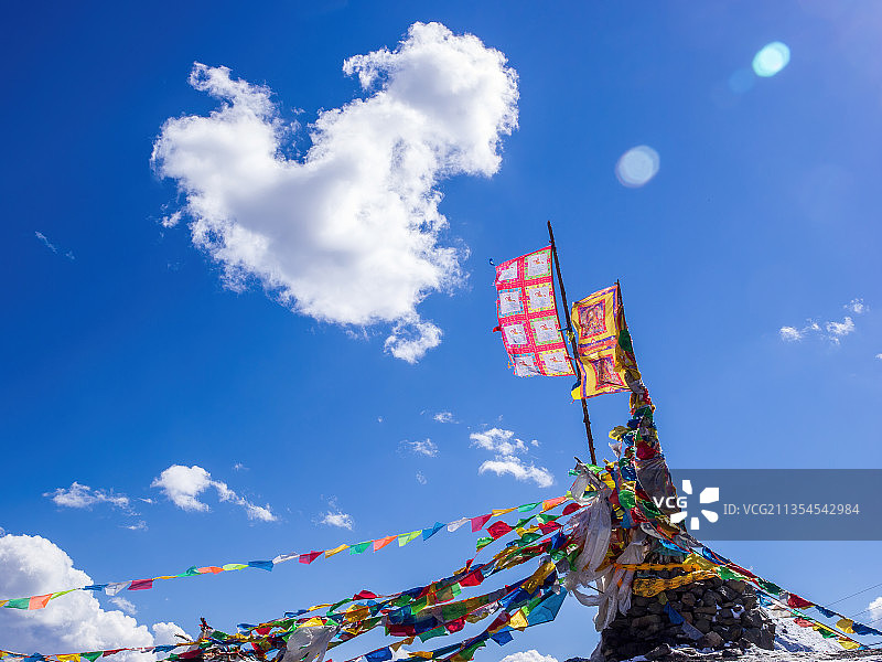 雅克夏雪山-四川阿坝黑水县图片素材