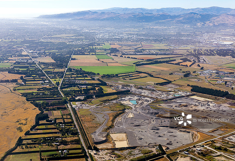 新西兰南岛陆地矿山图片素材