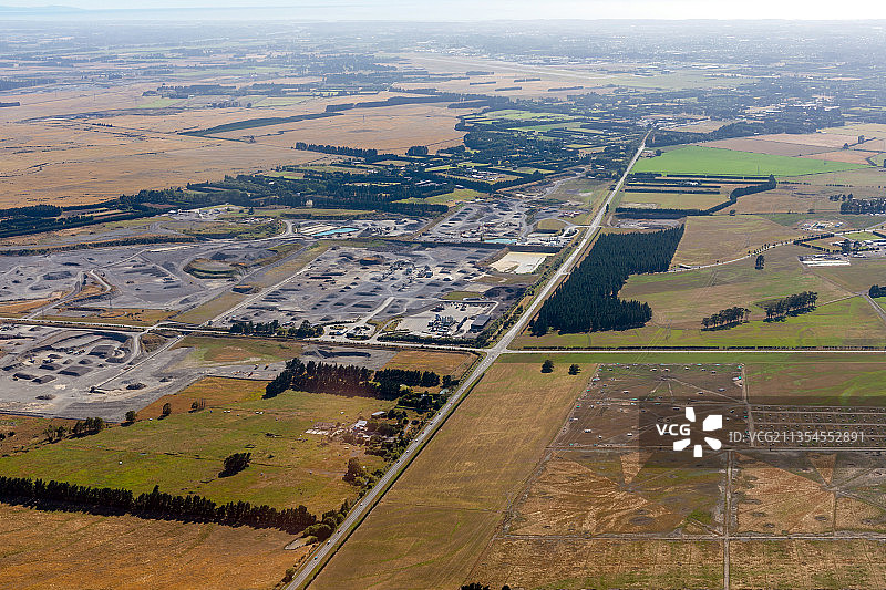 新西兰南岛陆地农田图片素材