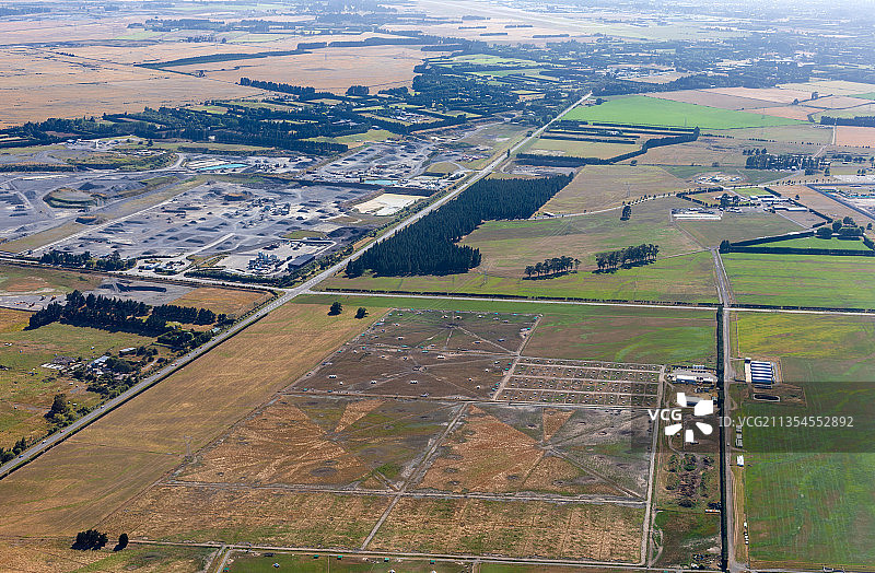 新西兰南岛陆地农田图片素材