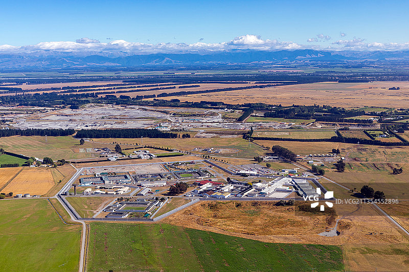 新西兰南岛基督城田园风光图片素材