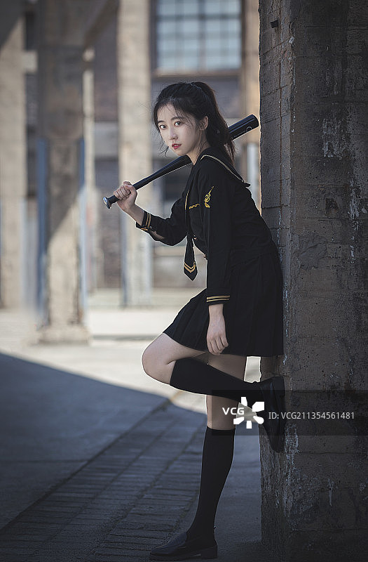 暗黑の少女图片素材