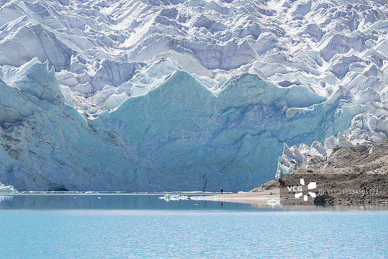 曲登尼玛冰川图片素材