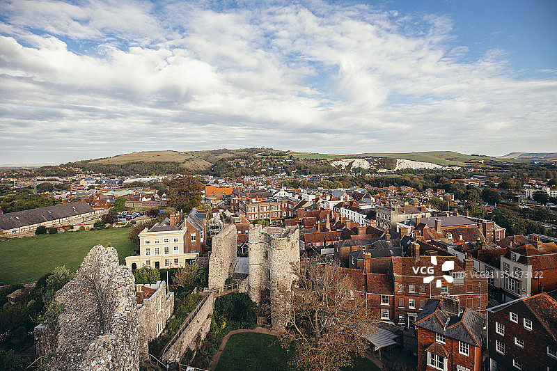 英格兰中世纪小镇-刘易斯（lewes)图片素材