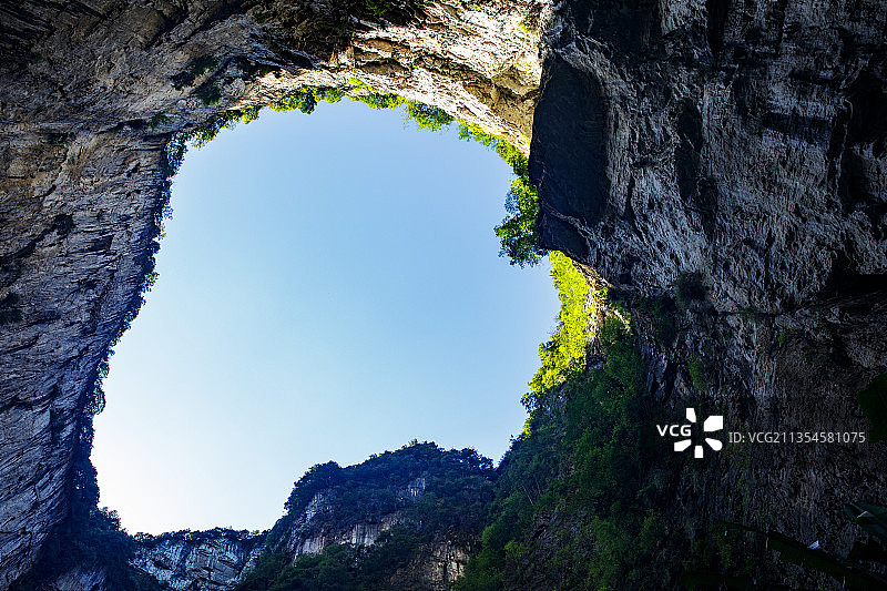 中国贵州毕节市织金县织金大峡谷风光图片素材