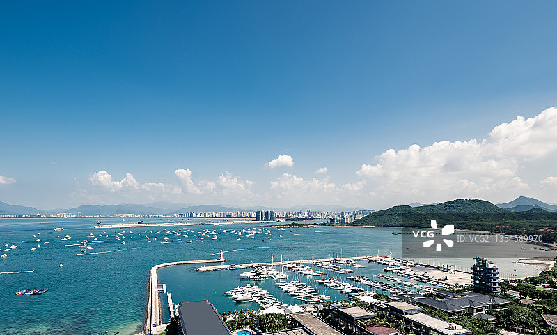 游艇码头、帆船港、自由贸易港、港口、国际旅游岛、三亚建设发展图片素材