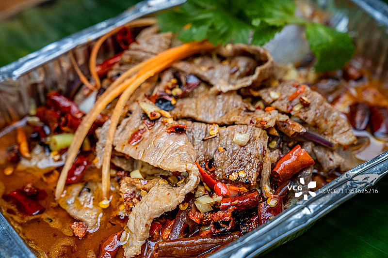 美味的爆炒牛肉图片素材