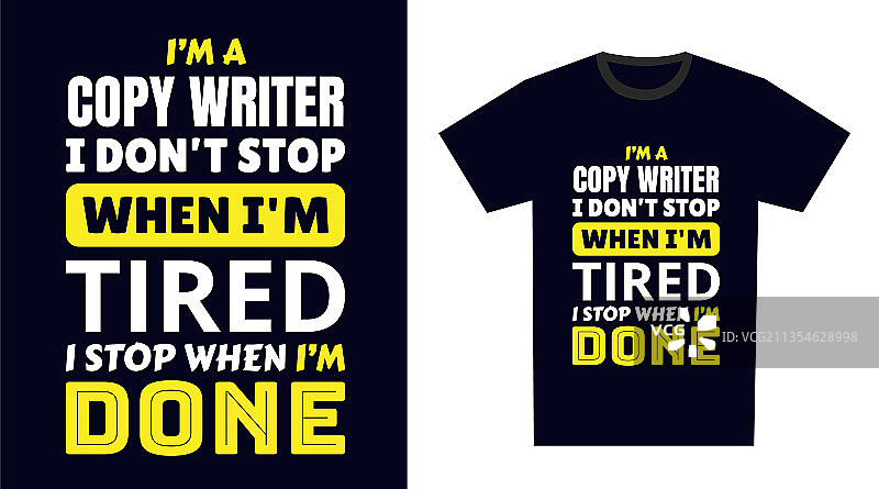 文案撰写人T恤设计图片素材