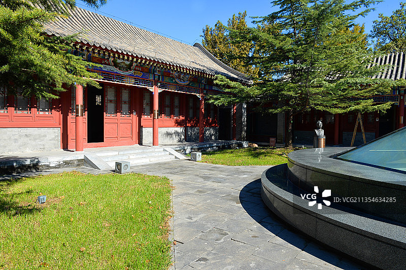 北京，北京大学，斯坦福中心，利荣森楼。图片素材