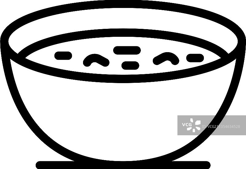 黄瓜奶油汤图标轮廓与番茄图片素材