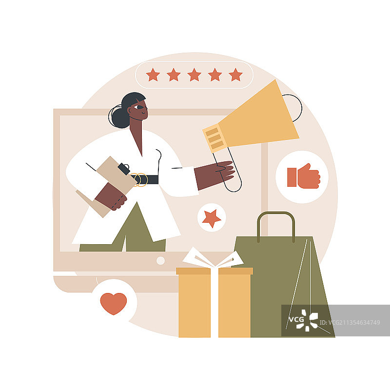 品牌大使抽象概念图片素材