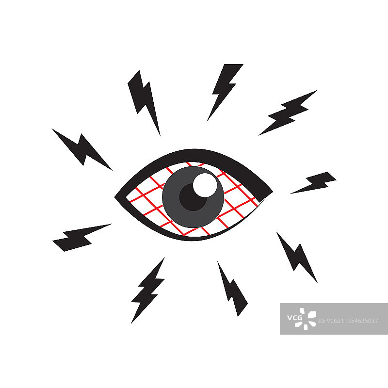 干眼症图标：疲劳嗜睡的眼睛符号图片素材