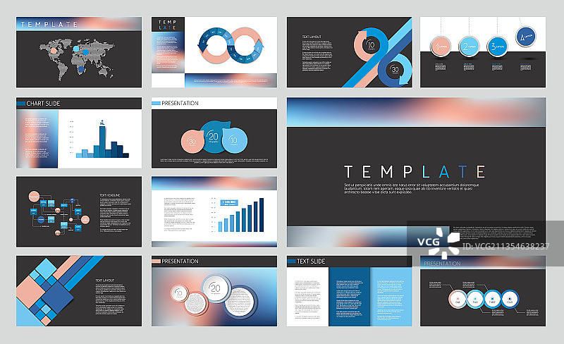 商务演示主题演讲模板图片素材