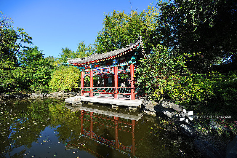北京，北京大学，鸣鹤园。图片素材