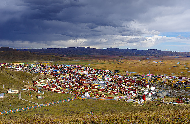 中国甘肃甘南玛曲阿万仓湿地公园图片素材