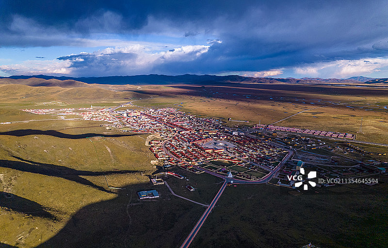 中国甘肃甘南玛曲阿万仓湿地公园图片素材