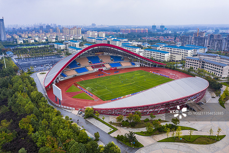 莱西市体育中心足球场图片素材