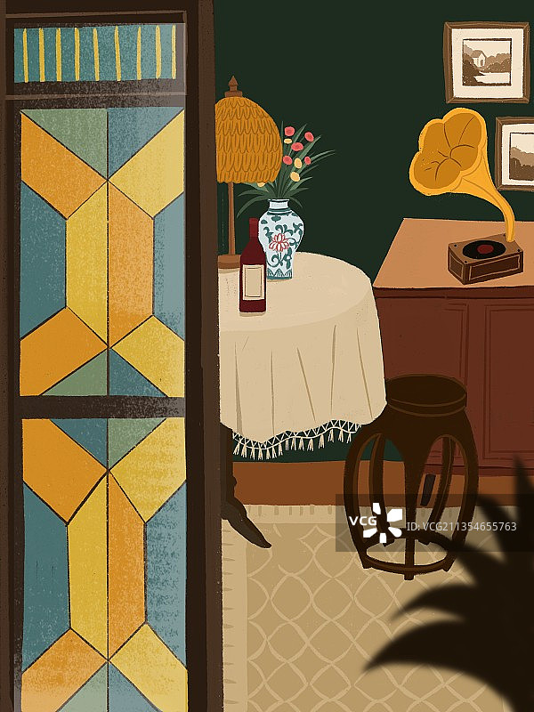 复古室内图片素材