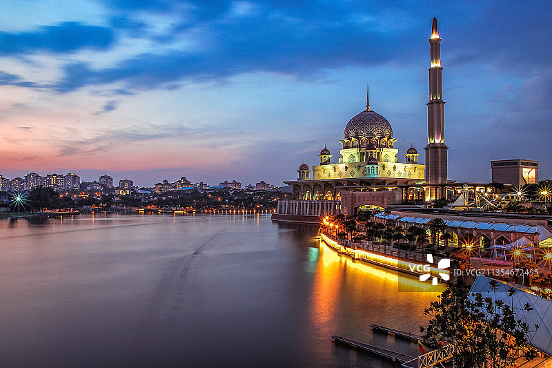 水上清真寺图片素材