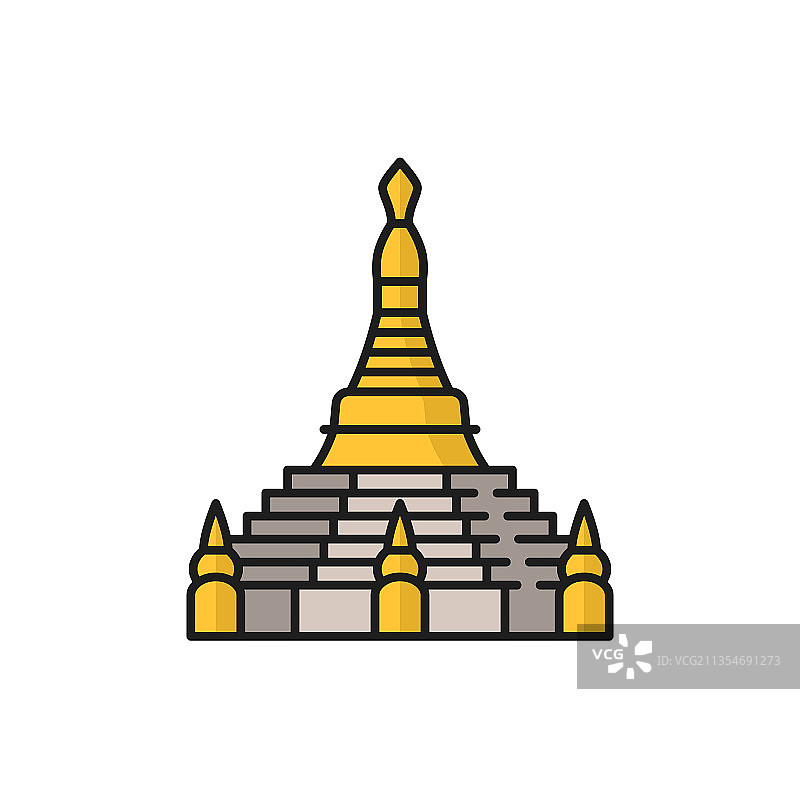 佛教宗教符号佛塔圣殿图片素材