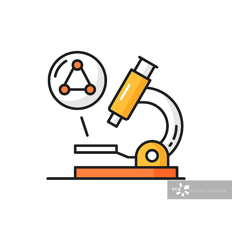 显微镜观察基因结构和基因代码图片素材