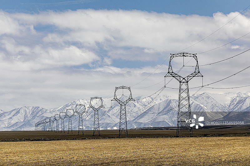 西电东输线图片素材