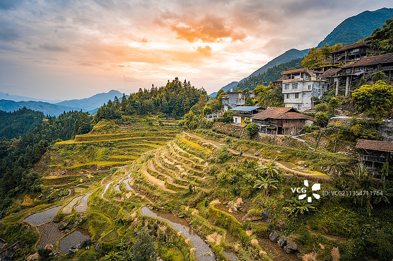 柳州融水—苗寨梯田图片素材