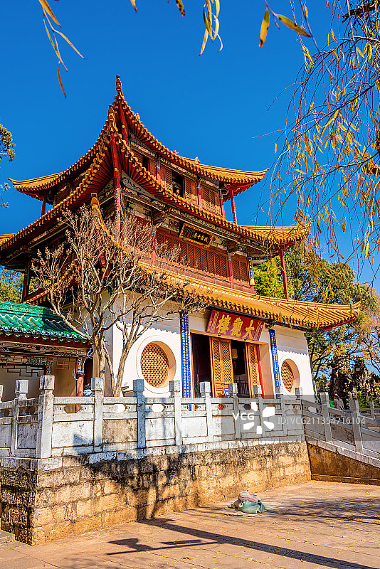 中国云南昆明大观公园大观楼图片素材