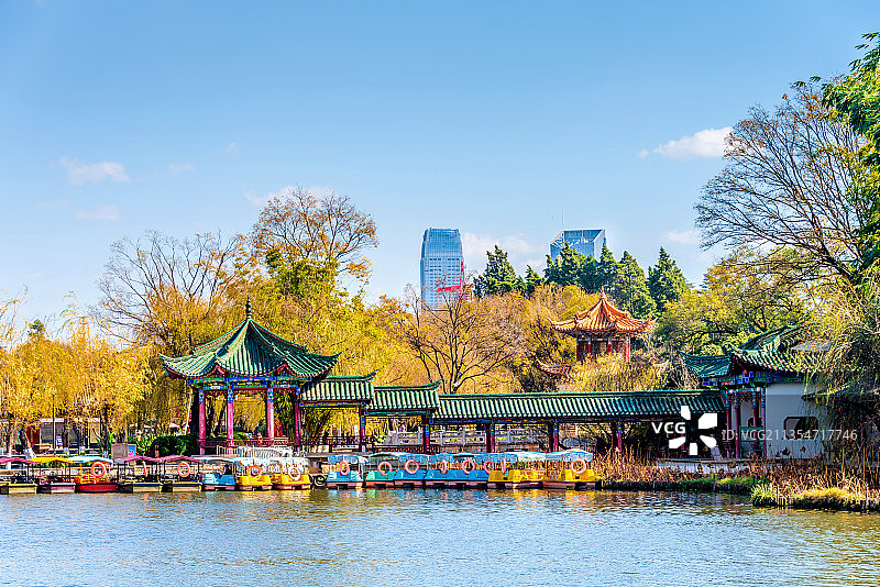 中国云南昆明大观公园风光图片素材