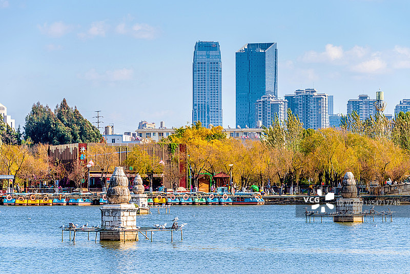 中国云南昆明大观公园风光图片素材