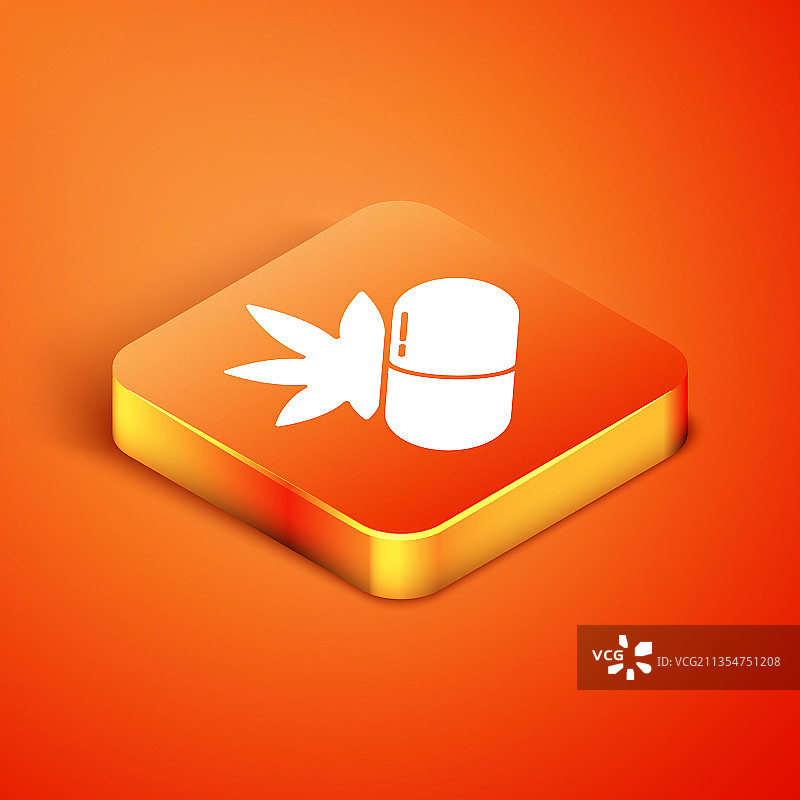 2.5D含大麻或大麻的医疗药丸图片素材