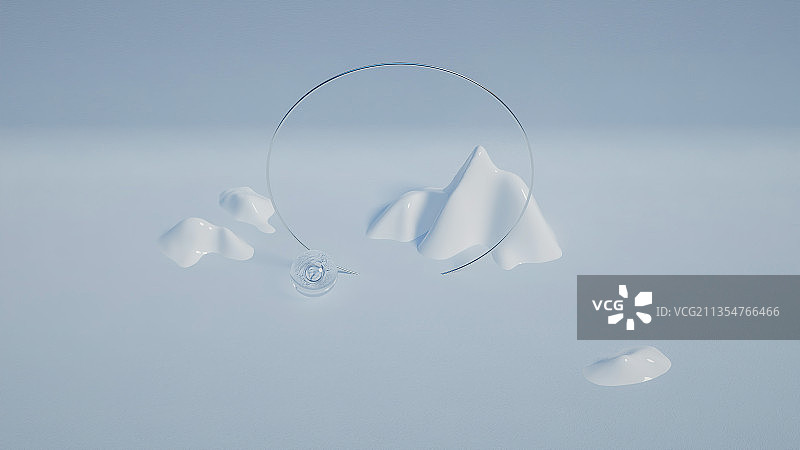 山,白色,无人,圆,抽象,立体,几何,三维图形,概念,玻璃图片素材