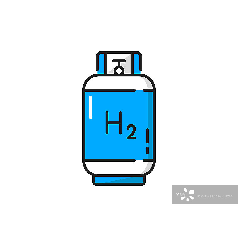 氢气罐易燃液体图标图片素材