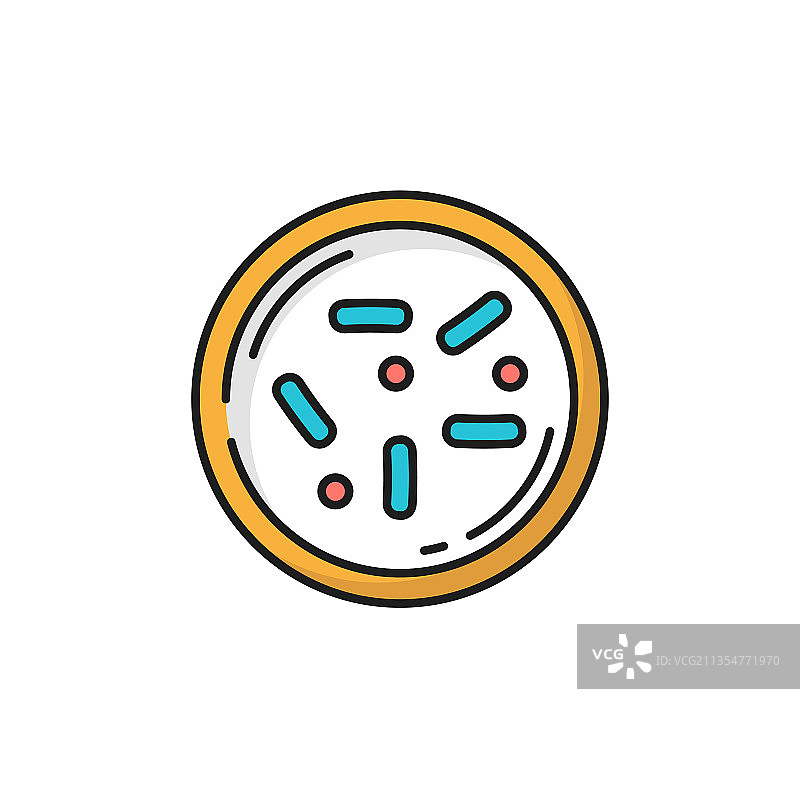 分离的圆形益生菌或乳酸杆菌图片素材