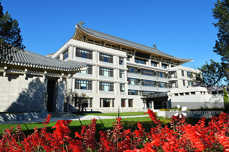 北京，北京大学图书馆，东楼，新馆。图片素材